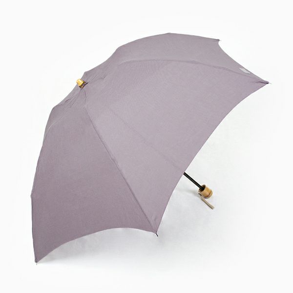 【IROGAAL】パーソナルカラー　フレンチリネン折り畳み日傘　ヒースグレイ (20180065)